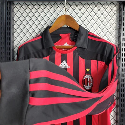 Maillot AC Milan Retro 2007 2008 Manche Longue
