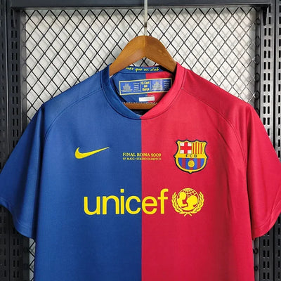 Maillot rétro FC Barcelone domicile blaugrana 2008-09 - triplé
