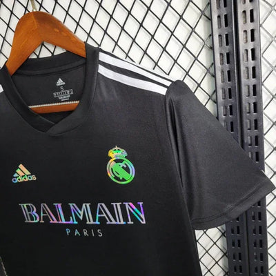 Maillot Real Madrid foot Balmain Noir 2023 2024
