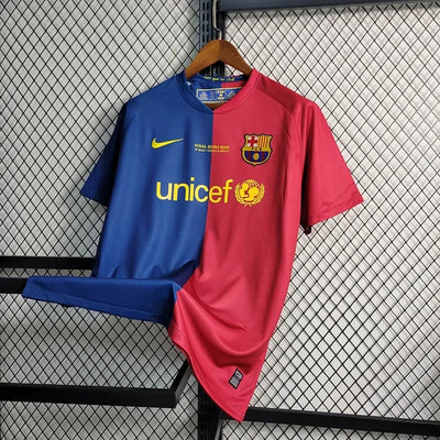 Maillot rétro FC Barcelone domicile blaugrana 2008-09 - triplé