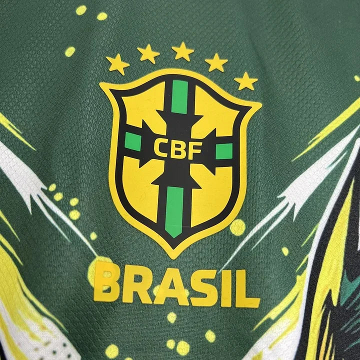 Maillot concept Brésil 2024-25 vert jaune aigle exclusif