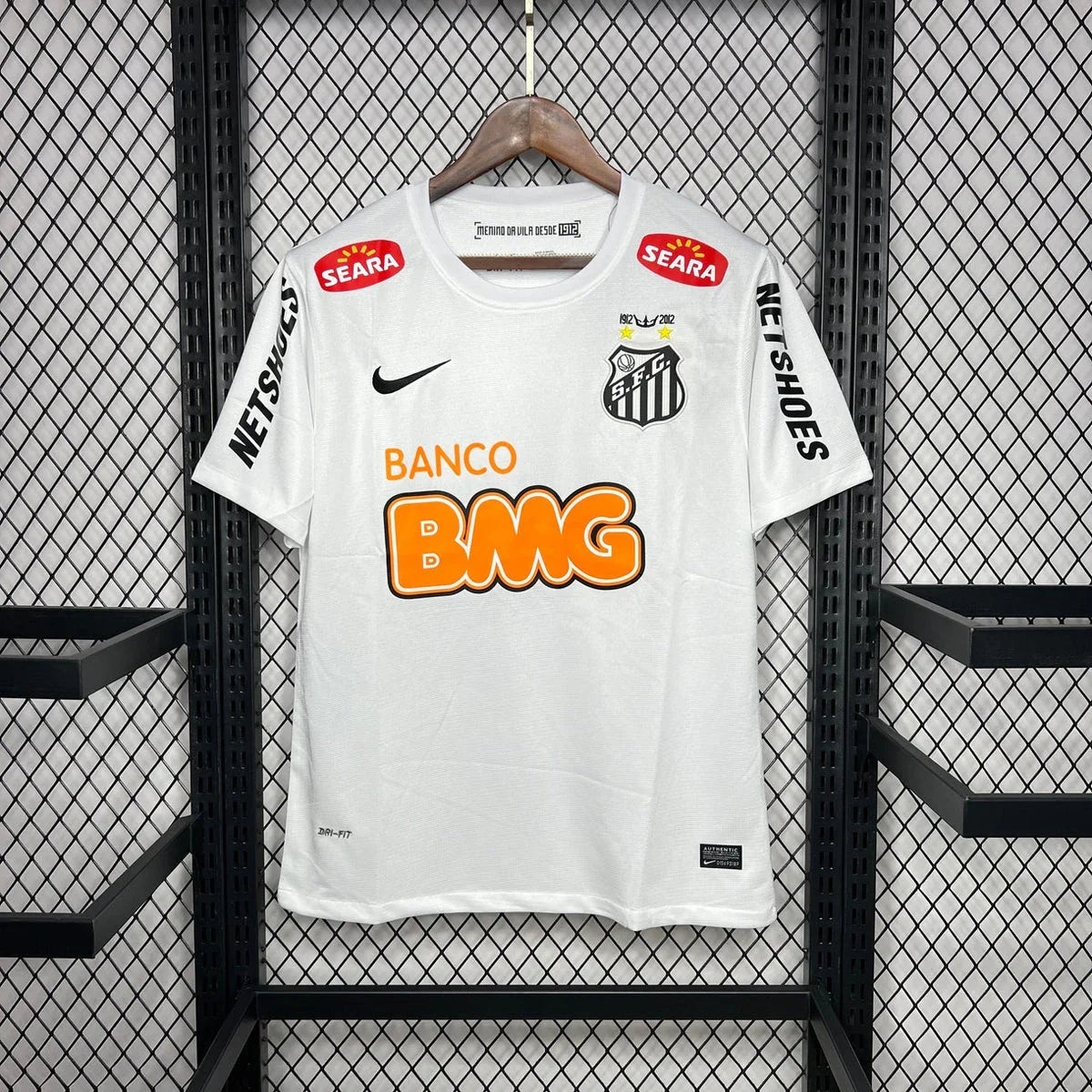 Maillot rétro Santos FC 2011-12 blanc - époque Neymar