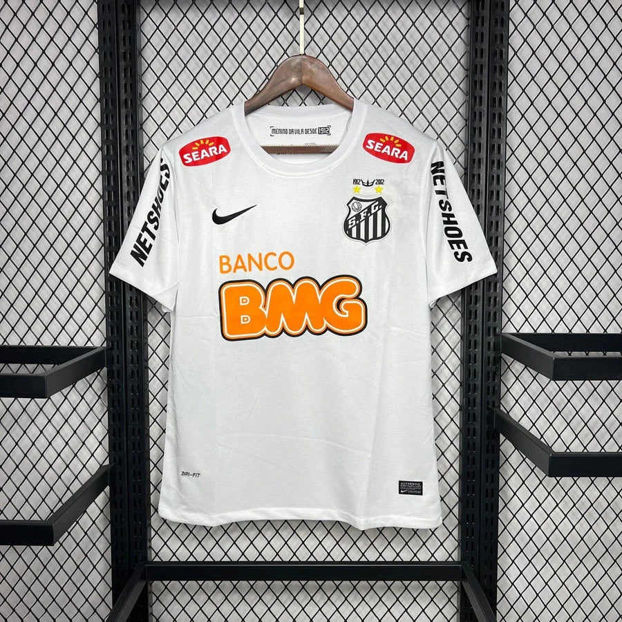 Maillot rétro Santos FC 2011-12 blanc - époque Neymar