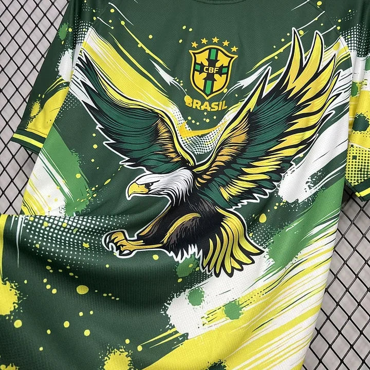 Maillot concept Brésil 2024-25 vert jaune aigle exclusif