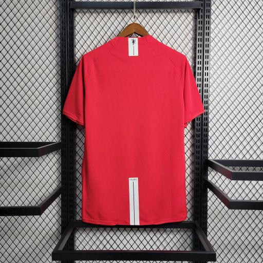 Maillot rétro Manchester United domicile rouge 2007-08