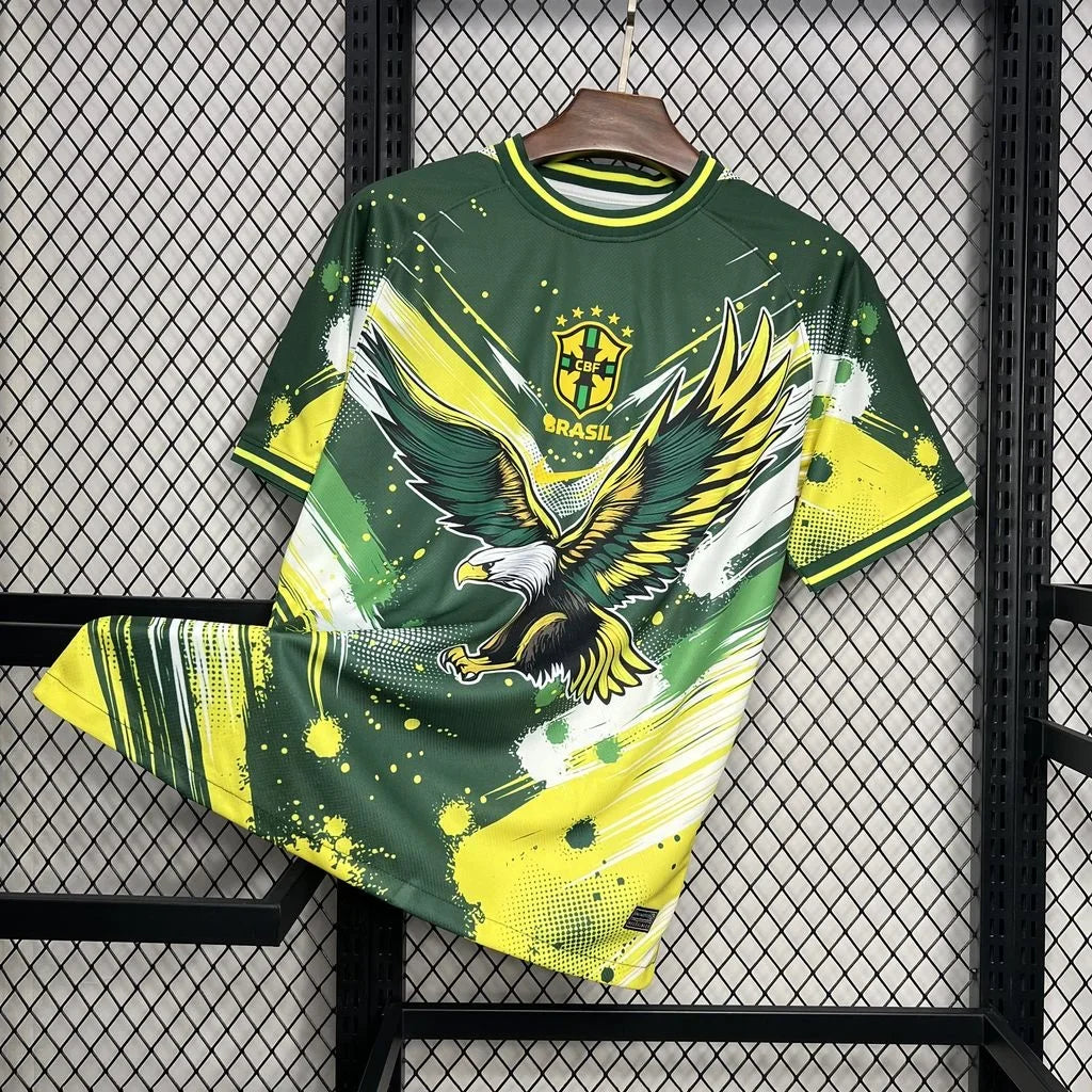 Maillot concept Brésil 2024-25 vert jaune aigle exclusif